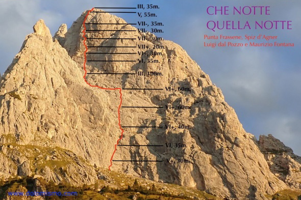 Reseña via che notte quella notte, Dolomitas 