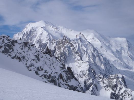 esqui extremo pendiente curso montblanc chamonix