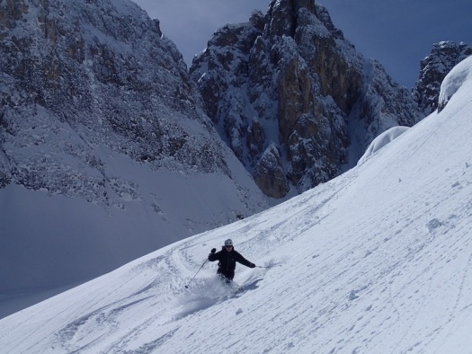 fin de semana freeride dolomitas